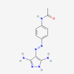 molecular formula C11H13N7O B1620884 N-(4-(2-(3,5-二氨基-4H-吡唑-4-亚基)肼基)苯基)乙酰胺 CAS No. 333326-97-9