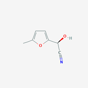 B162091 (S)-Hydroxy(5-methyl-2-furyl)acetonitrile CAS No. 136521-57-8