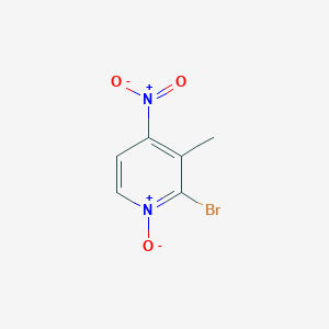 B1620927 Pyridine, 2-bromo-3-methyl-4-nitro-, 1-oxide CAS No. 60323-97-9