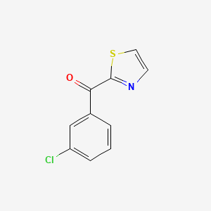 B1620932 2-(3-Chlorobenzoyl)thiazole CAS No. 845781-29-5