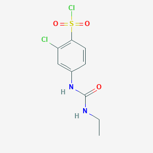 B1620934 2-Chloro-4-(3-ethylureido)benzenesulfonyl chloride CAS No. 680617-81-6