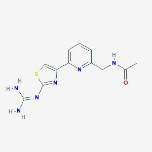 B162096 4-(6-(Acetamidomethyl)pyridin-2-yl)-2-guanidinothiazole CAS No. 135450-94-1