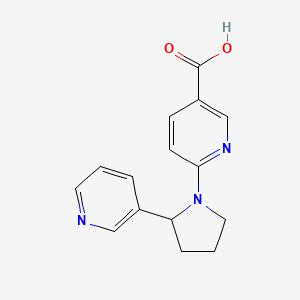 molecular formula C15H15N3O2 B1620960 6-[2-(Pyridin-3-yl)pyrrolidin-1-yl]pyridine-3-carboxylic acid CAS No. 904817-27-2