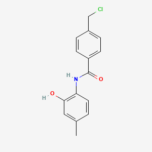 molecular formula C15H14ClNO2 B1620961 4-(chloromethyl)-N-(2-hydroxy-4-methylphenyl)benzamide CAS No. 218286-91-0