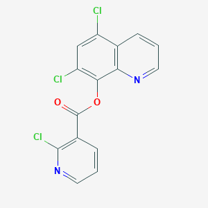 molecular formula C15H7Cl3N2O2 B1620963 5,7-Dichloro-8-quinolyl 2-chloronicotinate CAS No. 246147-23-9