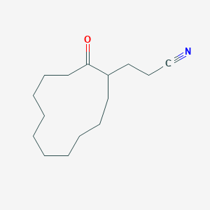 molecular formula C15H25NO B1620964 3-(2-Oxocyclododecyl)propanenitrile CAS No. 62940-04-9