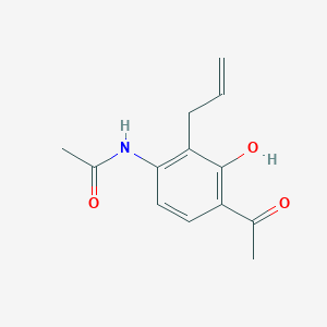 molecular formula C13H15NO3 B1620965 N1-(4-acetyl-2-allyl-3-hydroxyphenyl)acetamide CAS No. 69069-03-0