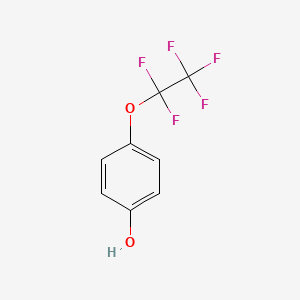 molecular formula C8H5F5O2 B1620968 4-(1,1,2,2,2-Pentafluoroethoxy)phenol CAS No. 658-46-8