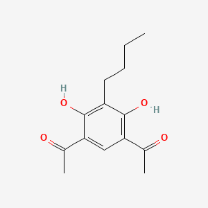 molecular formula C14H18O4 B1620969 1-(5-Acetyl-3-butyl-2,4-dihydroxyphenyl)ethanone CAS No. 40449-66-9