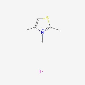 molecular formula C6H10INS B1620975 2,3,4-Trimethyl-1,3-thiazol-3-ium iodide CAS No. 5787-82-6
