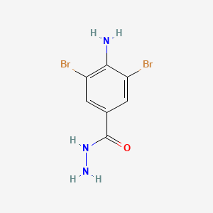 molecular formula C7H7Br2N3O B1620977 4-Amino-3,5-dibromobenzene-1-carbohydrazide CAS No. 96569-38-9