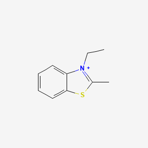 molecular formula C10H12NS+ B1620988 3-Ethyl-2-methyl-1,3-benzothiazol-3-ium CAS No. 42846-15-1