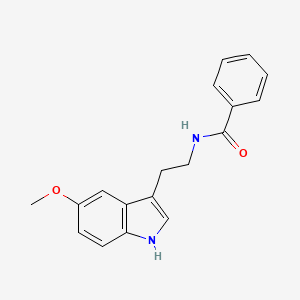 molecular formula C18H18N2O2 B1620993 N-[2-(5-methoxy-1H-indol-3-yl)ethyl]benzamide CAS No. 76290-79-4