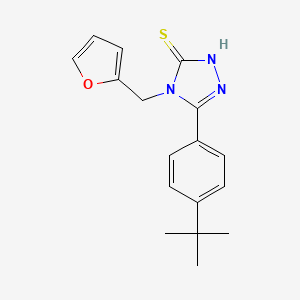 molecular formula C17H19N3OS B1620995 5-(4-tert-butylphenyl)-4-(furan-2-ylmethyl)-4H-1,2,4-triazole-3-thiol CAS No. 261946-00-3