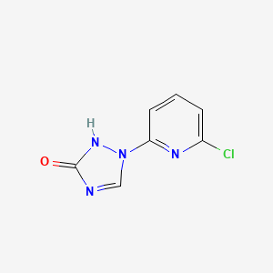 molecular formula C7H5ClN4O B1621006 1-(6-氯-2-吡啶基)-1H-1,2,4-三唑-3-醇 CAS No. 80714-26-7