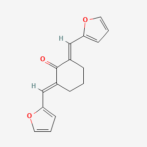 molecular formula C16H14O3 B1621011 2,6-Di(2-furylmethylidene)cyclohexan-1-one CAS No. 893-00-5