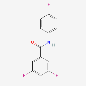 molecular formula C13H8F3NO B1621016 3,5-difluoro-N-(4-fluorophenyl)benzamide CAS No. 746612-12-4
