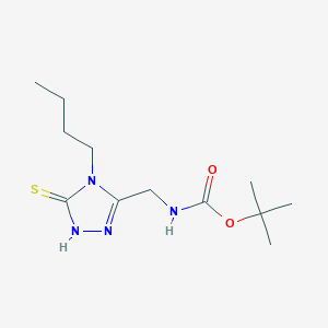 molecular formula C12H22N4O2S B1621035 Tert-butyl n-[(4-butyl-5-mercapto-4h-1,2,4-triazol-3-yl)methyl]carbamate CAS No. 306935-47-7