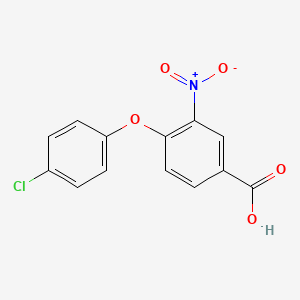 molecular formula C13H8ClNO5 B1621037 4-(4-Chlorophenoxy)-3-nitrobenzoic acid CAS No. 257616-46-9