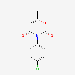 molecular formula C11H8ClNO3 B1621046 3-(4-Chloro-phenyl)-6-methyl-[1,3]oxazine-2,4-dione CAS No. 30645-78-4