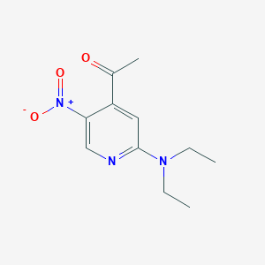 B1621054 1-[2-(Diethylamino)-5-nitro-4-pyridinyl]-ethanone CAS No. 357608-96-9
