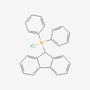 B1621062 9-(Chlorodiphenylsilyl)-9H-fluorene CAS No. 73220-53-8