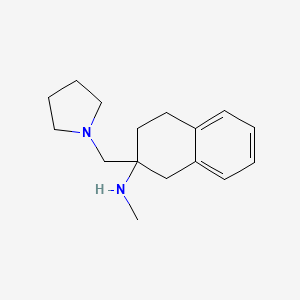 B1621067 Methyl-(2-pyrrolidin-1-ylmethyl-1,2,3,4-tetrahydro-naphthalen-2-yl)-amine CAS No. 885951-06-4