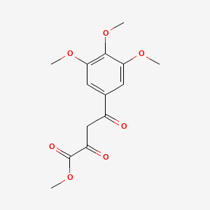 molecular formula C14H16O7 B1621070 2,4-二氧代-4-(3,4,5-三甲氧基苯基)丁酸甲酯 CAS No. 70311-74-9