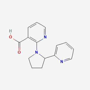 molecular formula C15H15N3O2 B1621071 2-[2-(吡啶-2-基)吡咯烷-1-基]吡啶-3-羧酸 CAS No. 904816-88-2
