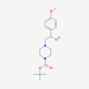 B1621073 Tert-butyl 4-[2-hydroxy-2-(4-methoxyphenyl)ethyl]piperazine-1-carboxylate CAS No. 904815-65-2