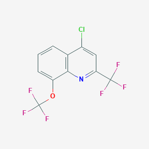 molecular formula C11H4ClF6NO B1621077 4-Chloro-8-(trifluoromethoxy)-2-(trifluoromethyl)quinoline CAS No. 306935-27-3