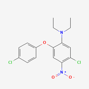 molecular formula C16H16Cl2N2O3 B1621082 5-Chloro-2-(4-chlorophenoxy)-N,N-diethyl-4-nitroaniline CAS No. 94094-38-9