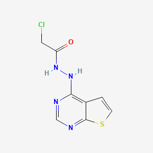 molecular formula C8H7ClN4OS B1621091 N'1-thieno[2,3-d]pyrimidin-4-yl-2-chloroethanohydrazide CAS No. 680211-00-1