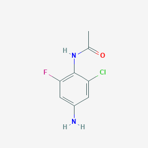 molecular formula C8H8ClFN2O B1621096 N-(4-amino-2-chloro-6-fluorophenyl)acetamide CAS No. 218929-90-9