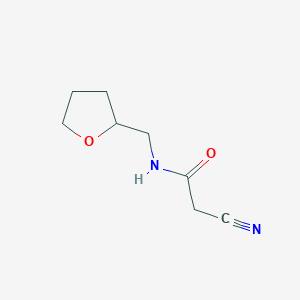 B1621130 2-cyano-N-(tetrahydrofuran-2-ylmethyl)acetamide CAS No. 324546-22-7