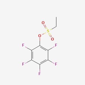 molecular formula C8H5F5O3S B1621162 2,3,4,5,6-五氟苯基-1-乙磺酸盐 CAS No. 597553-60-1