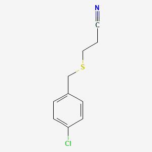 3-[(4-Chlorobenzyl)thio]propanenitrile