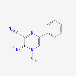 2-Amino-3-cyano-5-phenylpyrazin-1-ium-1-olate