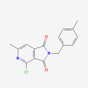 molecular formula C16H13ClN2O2 B1621171 4-Chloro-6-methyl-2-(4-methylbenzyl)-2,3-dihydro-1H-pyrrolo[3,4-c]pyridine-1,3-dione CAS No. 261363-76-2