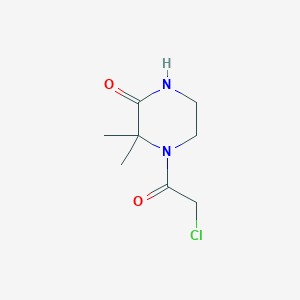 molecular formula C8H13ClN2O2 B1621187 4-(2-氯乙酰基)-3,3-二甲基哌嗪-2-酮 CAS No. 626223-67-4