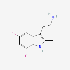 B1621195 2-(5,7-difluoro-2-methyl-1H-indol-3-yl)ethanamine CAS No. 383145-87-7