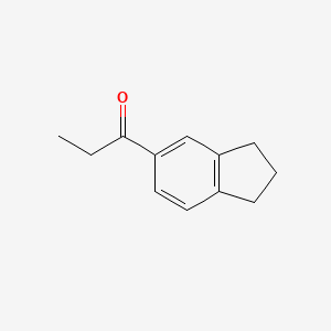 molecular formula C12H14O B1621198 1-(2,3-二氢-1H-茚-5-基)-1-丙酮 CAS No. 63998-49-2