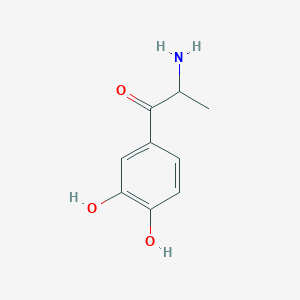 molecular formula C9H11NO3 B016212 2-Amino-1-(3,4-dihydroxyphenyl)propan-1-one CAS No. 19490-60-9