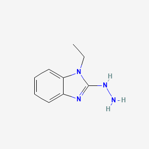 molecular formula C9H12N4 B1621204 1-Ethyl-2-hydrazino-1H-benzimidazole CAS No. 90562-75-7