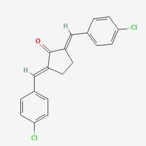 molecular formula C19H14Cl2O B1621208 2,5-Bis(4-chlorobenzylidene)cyclopentanone CAS No. 42019-88-5