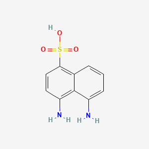 molecular formula C10H10N2O3S B1621210 4,5-二氨基萘-1-磺酸 CAS No. 6362-18-1