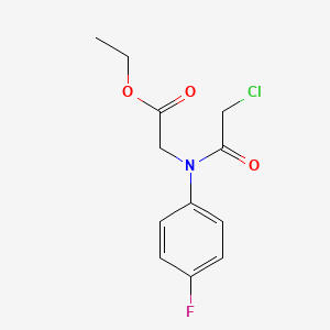 Ethyl [(chloroacetyl)(4-fluorophenyl)amino]acetate