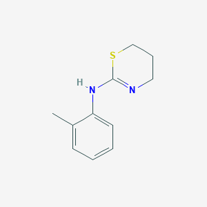 molecular formula C11H14N2S B1621221 N-(2-甲基苯基)-5,6-二氢-4H-1,3-噻嗪-2-胺 CAS No. 27779-14-2