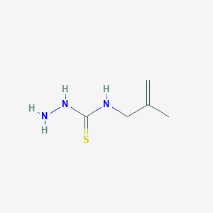 molecular formula C5H11N3S B1621222 N-(2-甲基丙-2-烯基)肼基硫代酰胺 CAS No. 39215-63-9