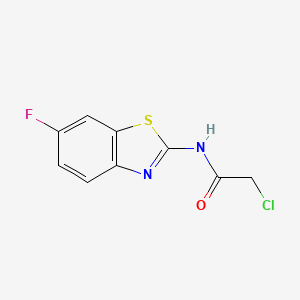 2-chloro-N-(6-fluoro-1,3-benzothiazol-2-yl)acetamide